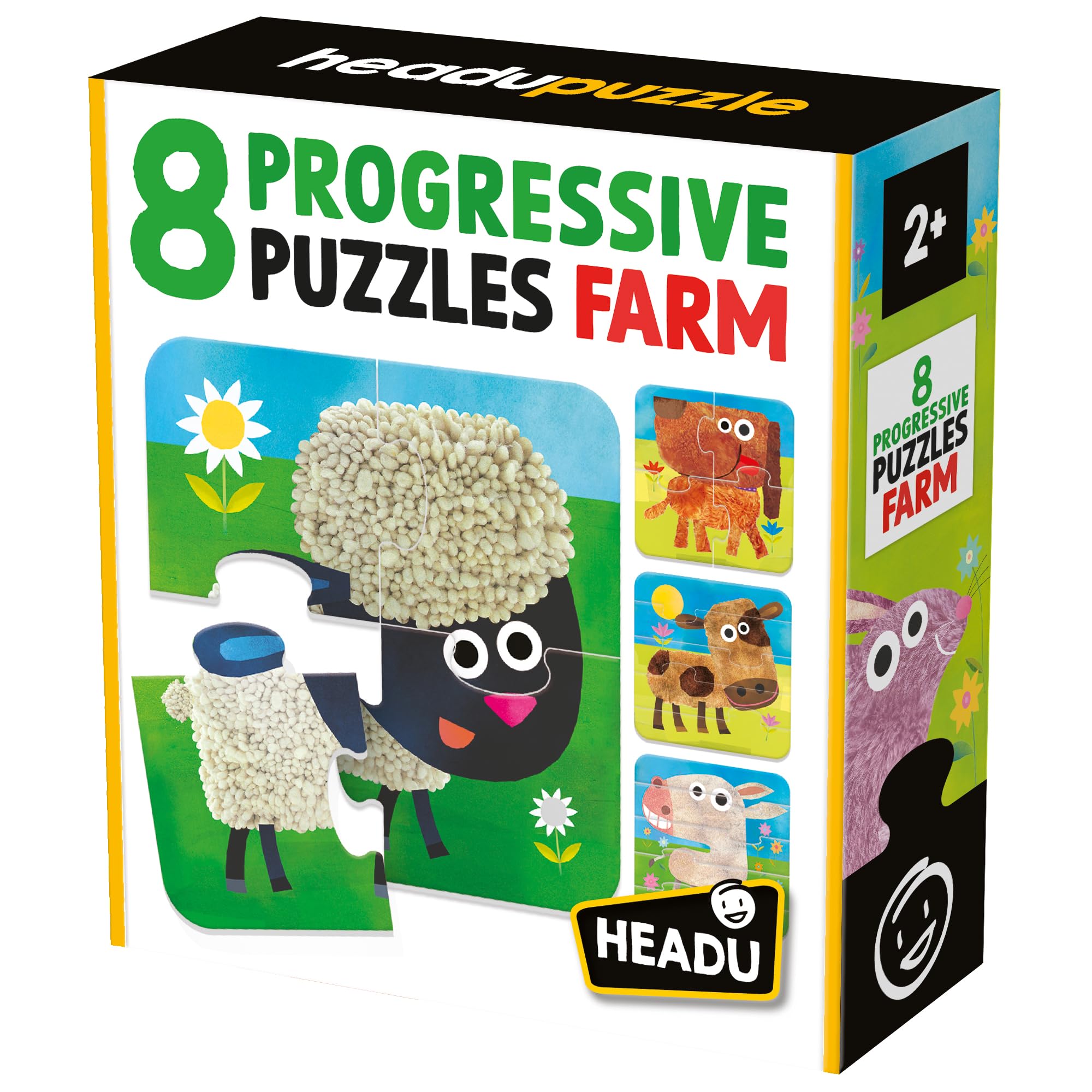 headu-8-progressive-puzzles-wild-puzzles-animaux-sauvages-2-5-ans image 3