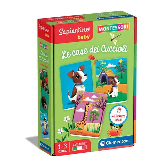 clementoni-sapientino-baby-montessori-48-cartes-les-maisons-des-petits image 1
