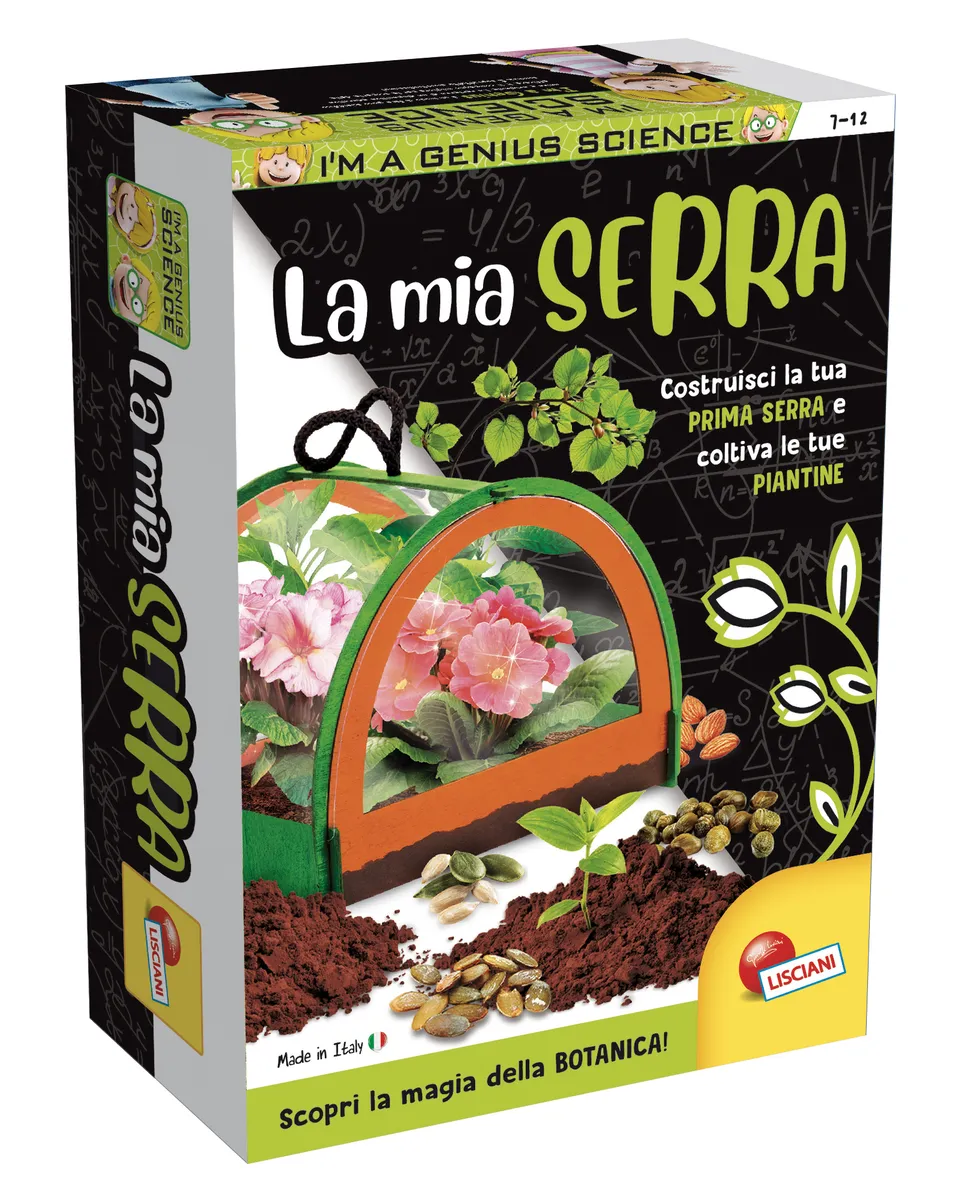 lisciani-i-m-a-genius-scienza-pocket-la-mia-serra-kit-botanique-serre image 1