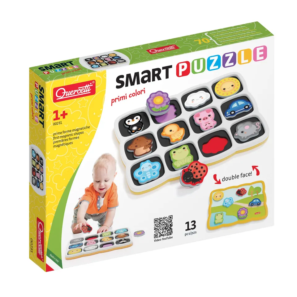 quercetti-0231-smart-puzzle-premiers-mots-et-couleurs-magn-tique image 1