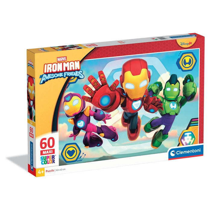 clementoni-iron-man-and-his-awesome-friends-puzzle-60-maxi-pi-ces image 1