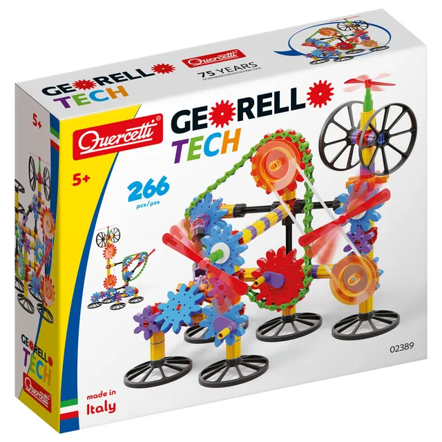 quercetti-georello-tech-266-pi-ces-jeu-engrenages-3d image 1