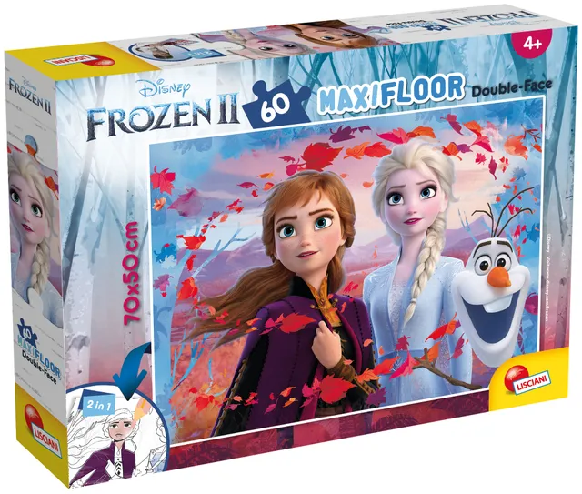 lisciani-disney-puzzle-double-face-maxi-floor-60-frozen-2 image 1