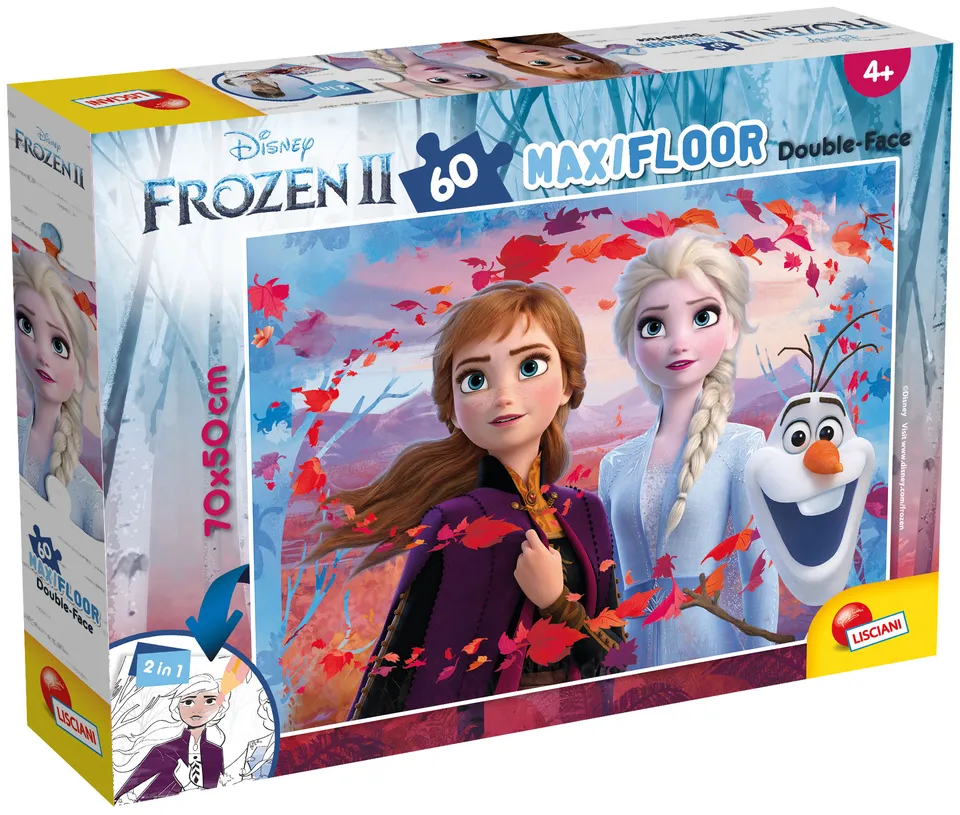 lisciani-disney-puzzle-double-face-maxi-floor-60-frozen-2 image 1