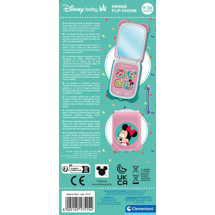 clementoni-disney-baby-minnie-flip-phone-t-l-phone-clapet-b-b image 5