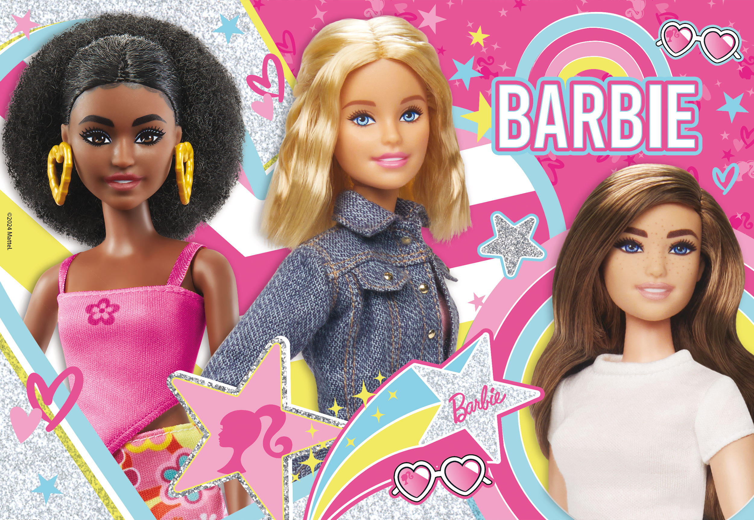 lisciani-barbie-glitter-puzzle-108-best-friend-forever-puzzle-scintillant-glitte image 2