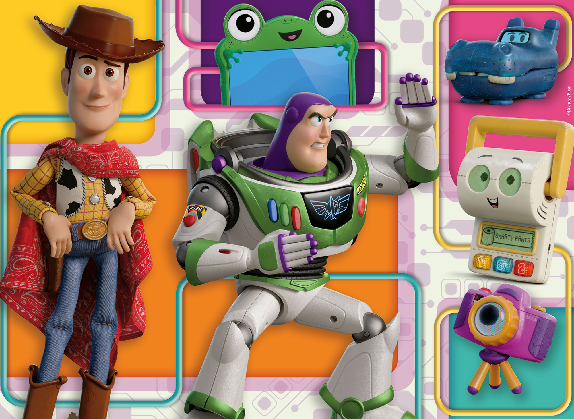 lisciani-disney-puzzle-df-maxifloor-4x48-toy-story-5-puzzle-coloriage image 4