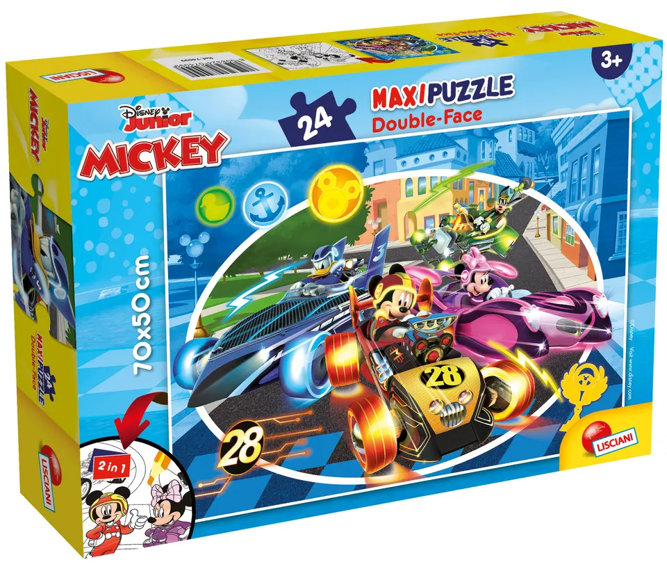 lisciani-disney-mickey-puzzle-maxi-floor-24-double-face image 1