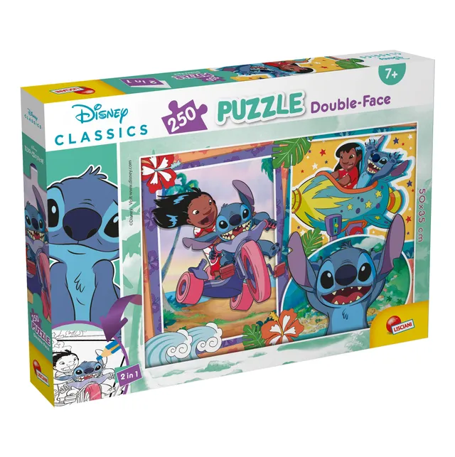 lisciani-disney-puzzle-double-face-plus-250-lilo-stitch image 1