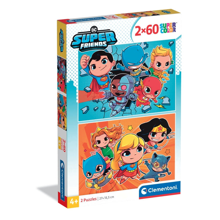 clementoni-puzzle-enfant-dc-comics-super-friends-2x60-pi-ces image 1