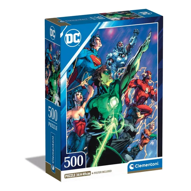 clementoni-dc-comics-justice-league-puzzle-500-pi-ces-2 image 1