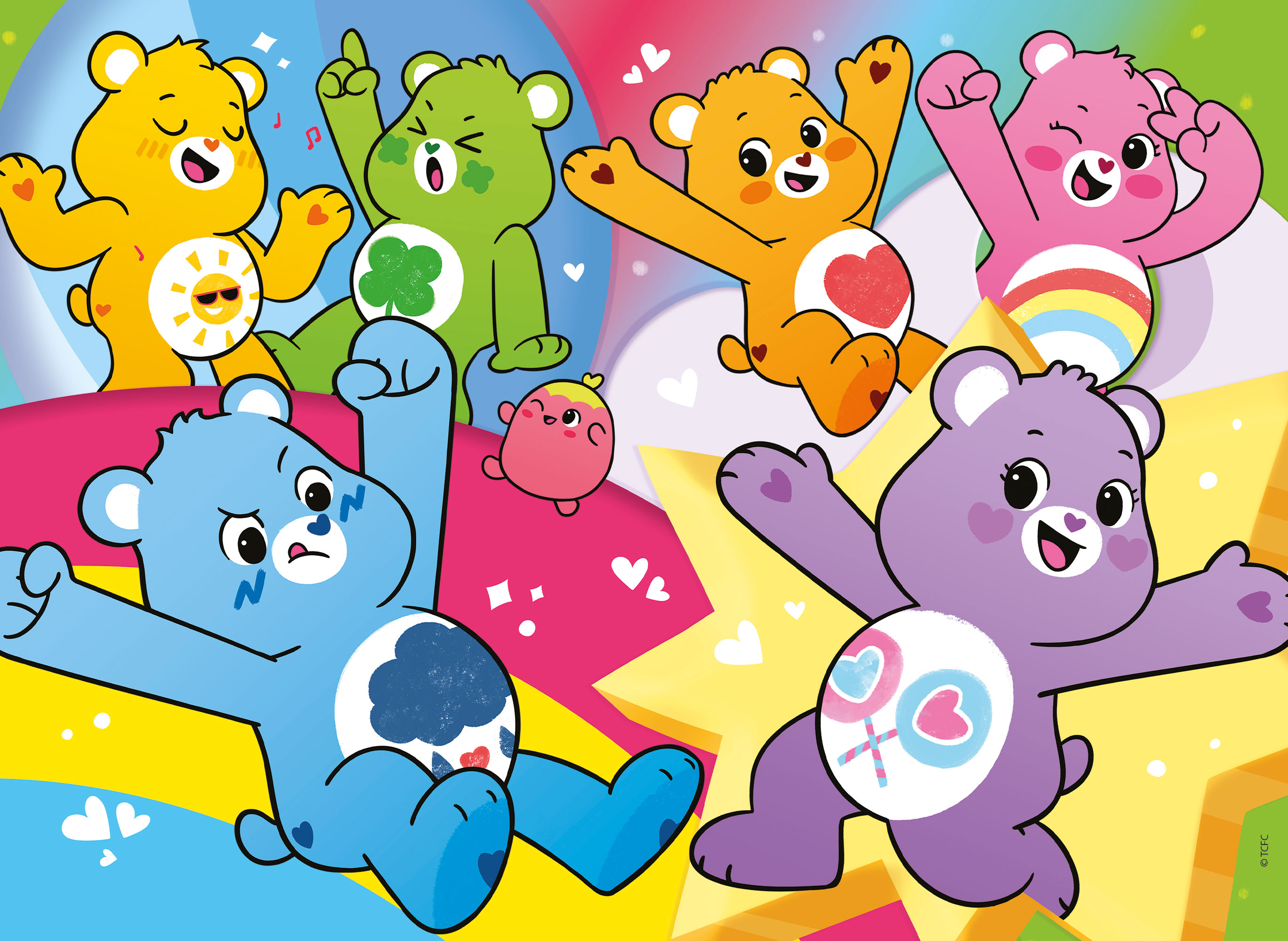 lisciani-les-bisounours-puzzle-double-face-m-plus-48-pi-ces-colorier image 2