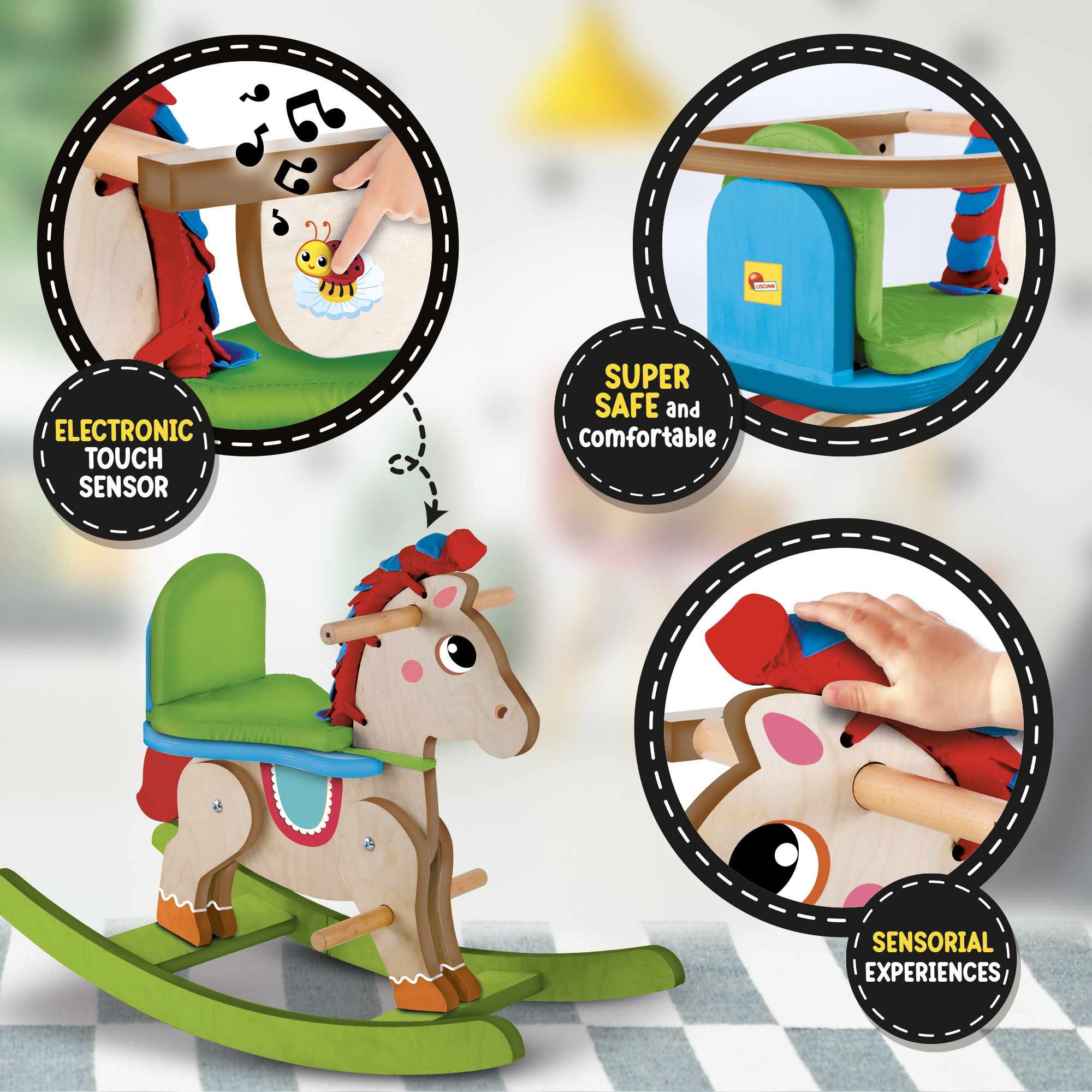 lisciani-montessori-wood-my-baby-pony-cheval-bascule image 3