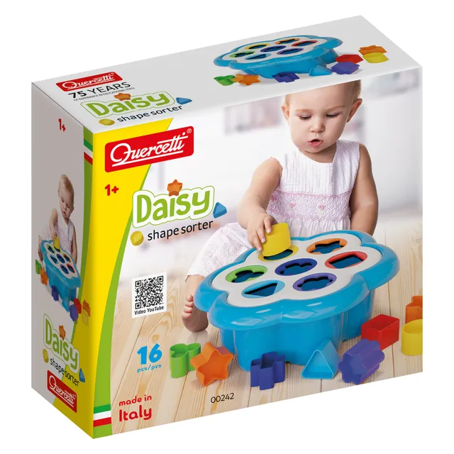 quercetti-daisy-shape-sorter-0242-jeu-des-formes-marguerite image 1