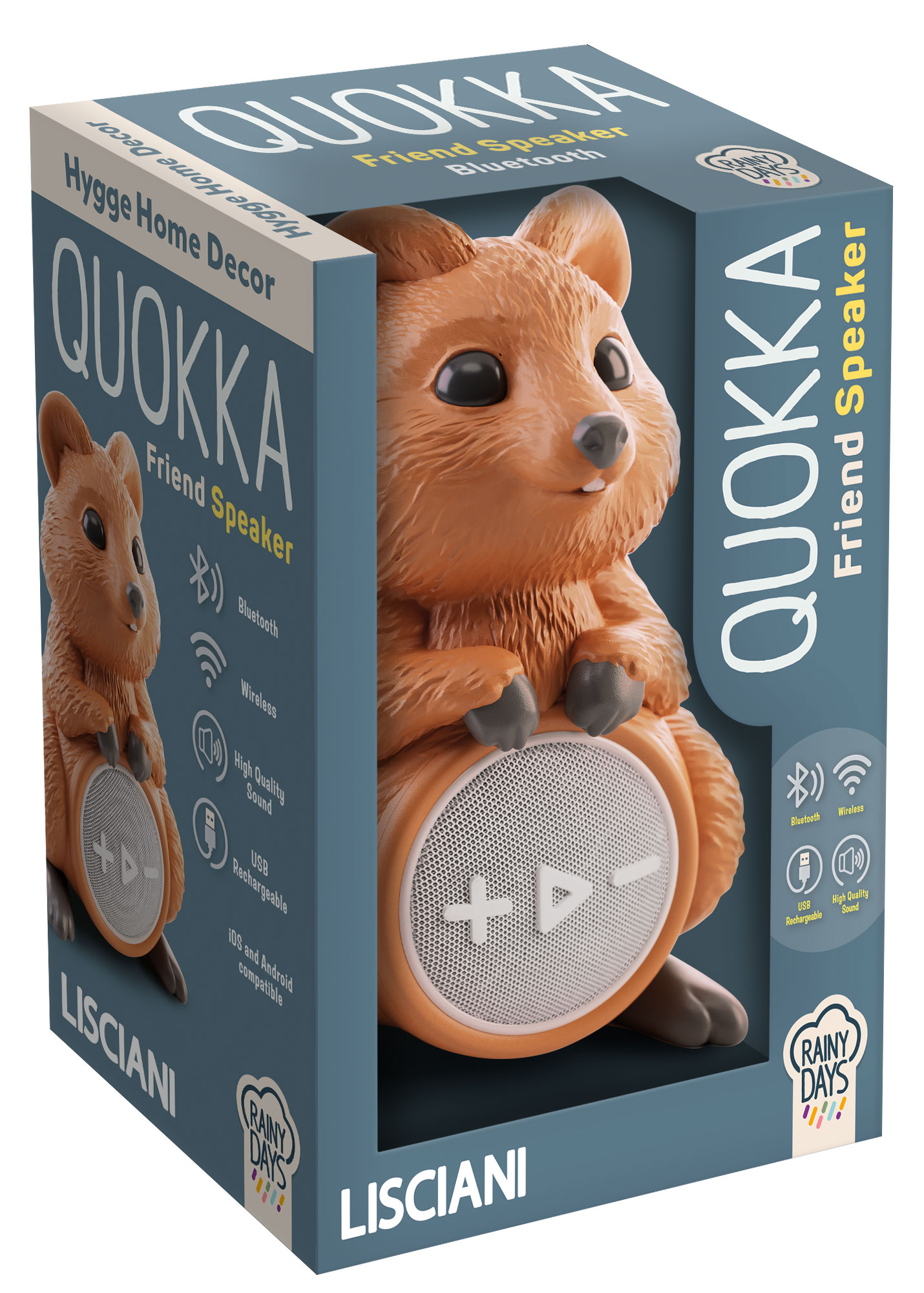 lisciani-rainy-days-quokka-enceinte-bluetooth-sans-fil-enfant image 2