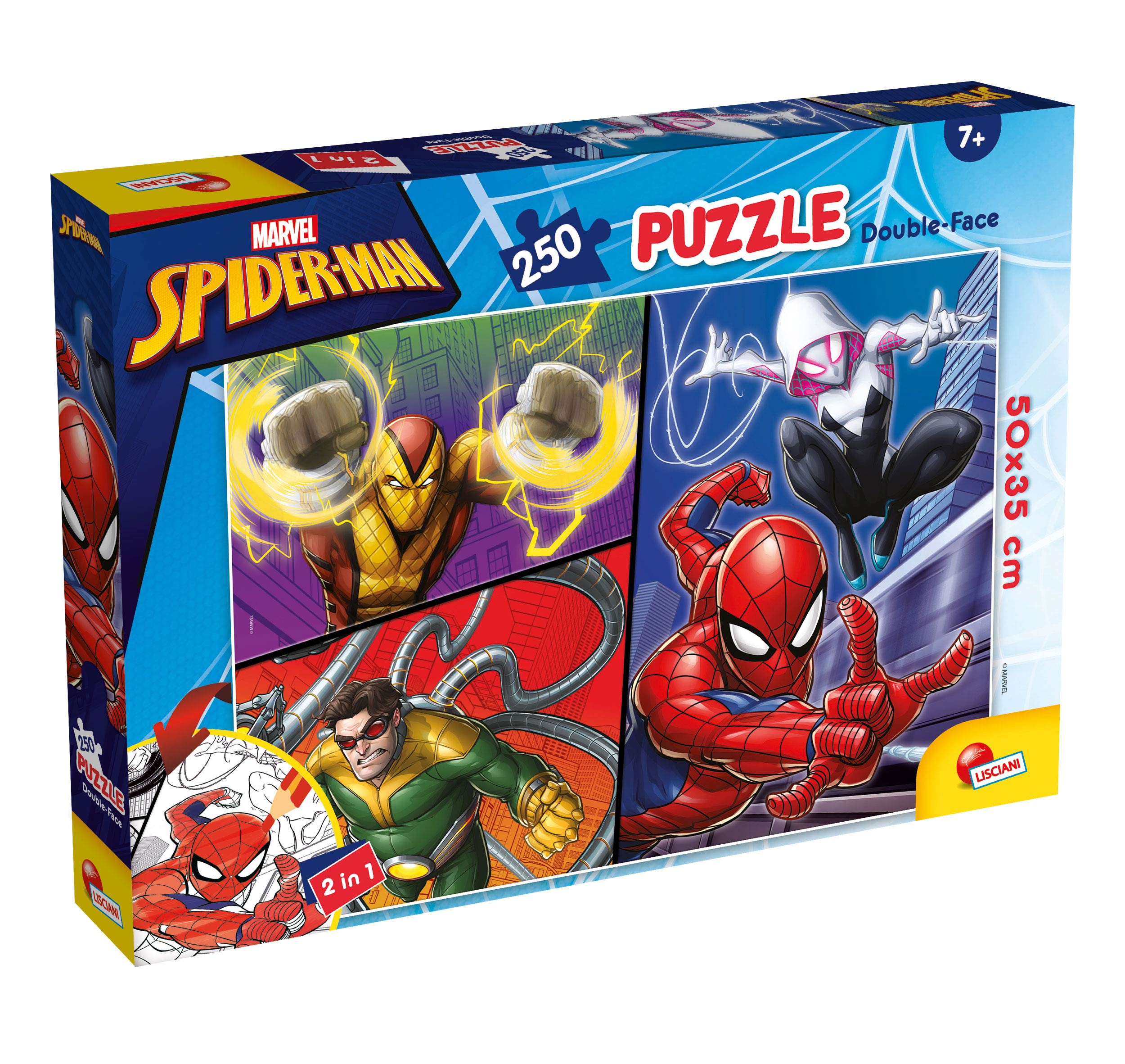 lisciani-marvel-puzzle-double-face-plus-250-spider-man image 1