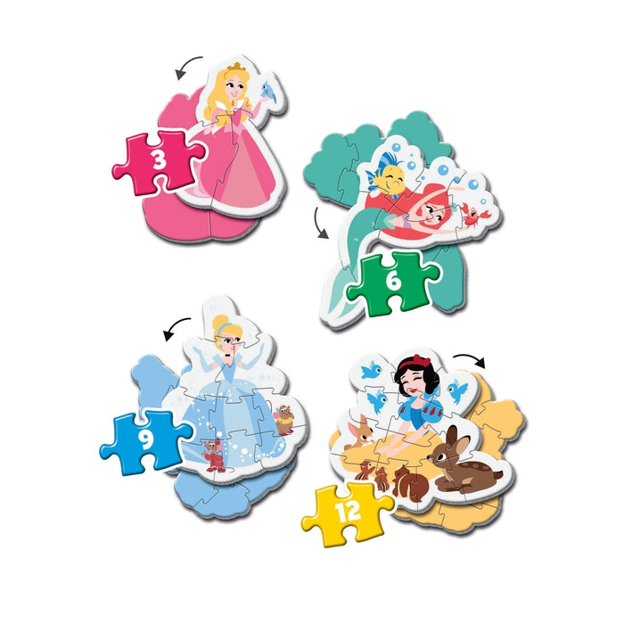 clementoni-princess-puzzle-enfant-volutif-3-6-9-12-pi-ces-disney image 3
