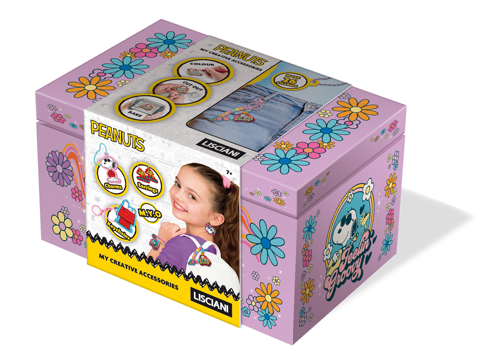lisciani-peanuts-my-creative-accessories-kit-cr-atif-bijoux-shrink-art image 1