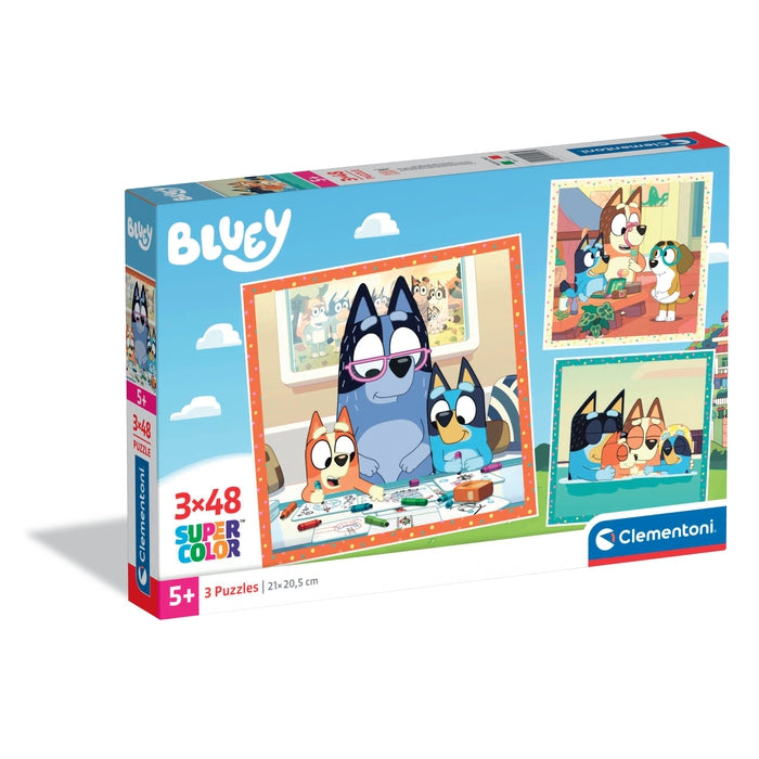 clementoni-bluey-3-puzzles-48-pi-ces image 1