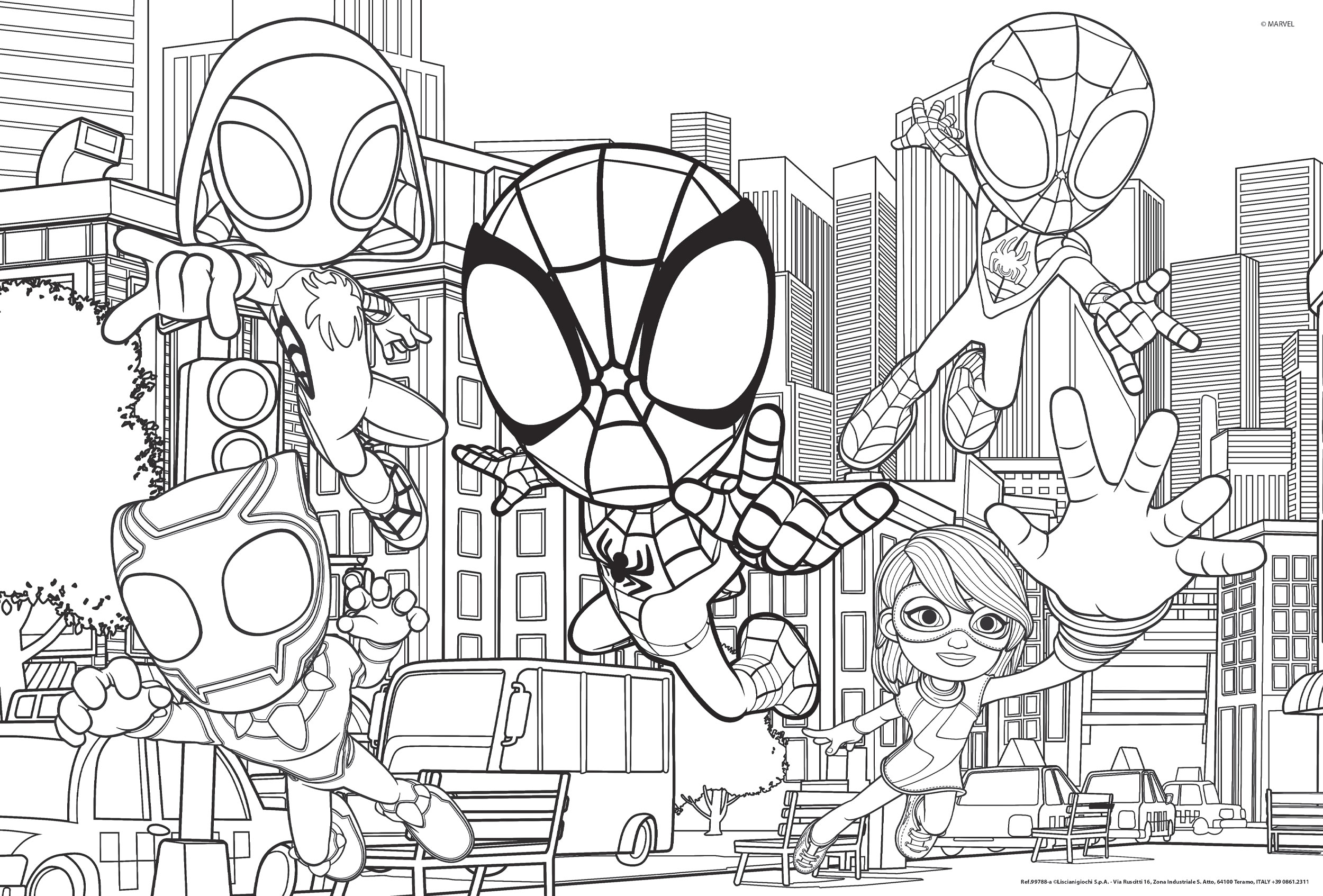 lisciani-marvel-puzzle-maxi-floor-double-face-2-x-24-spidey image 4