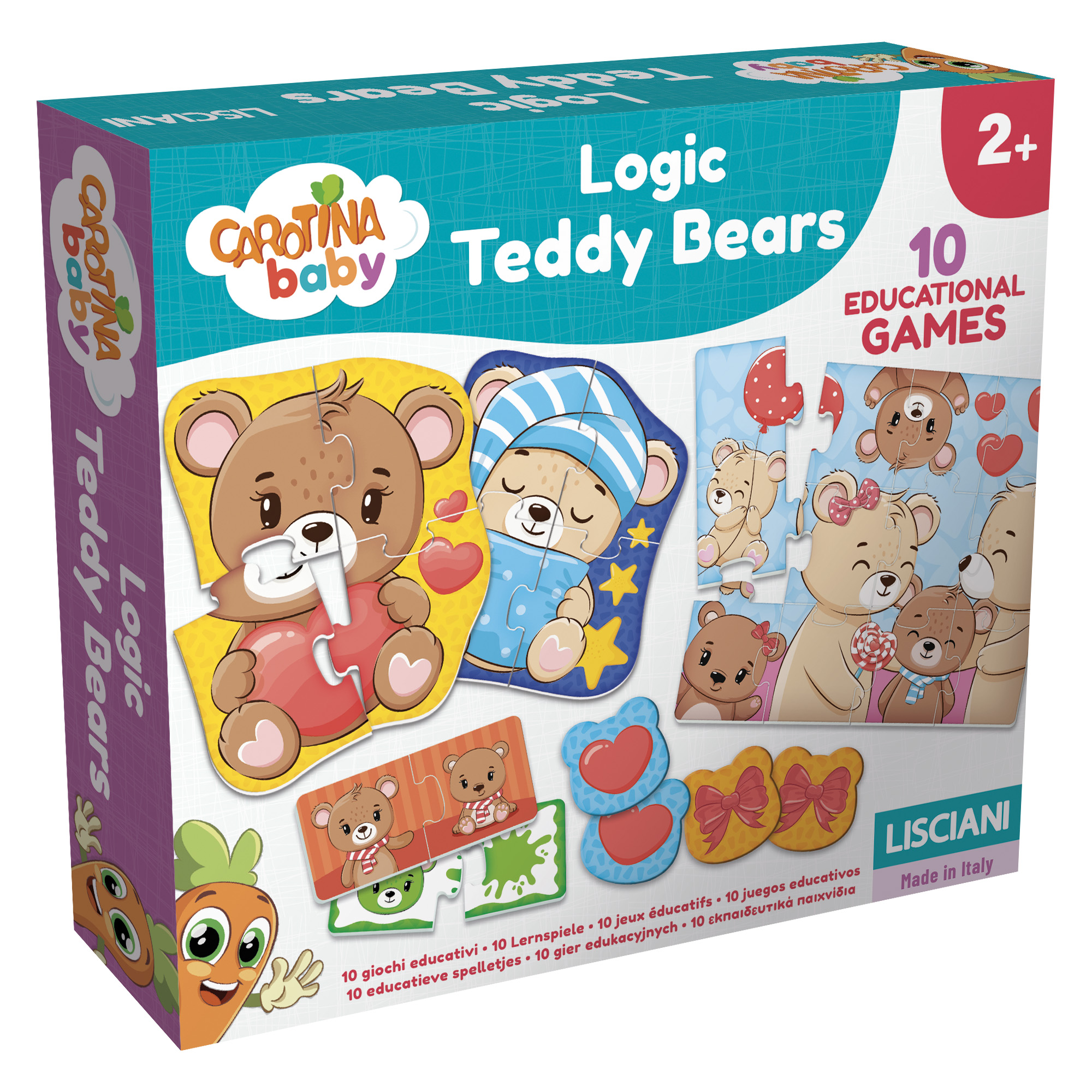 lisciani-carotina-baby-logic-teddy-bears-jeu-logique-b-b-oursons image 1