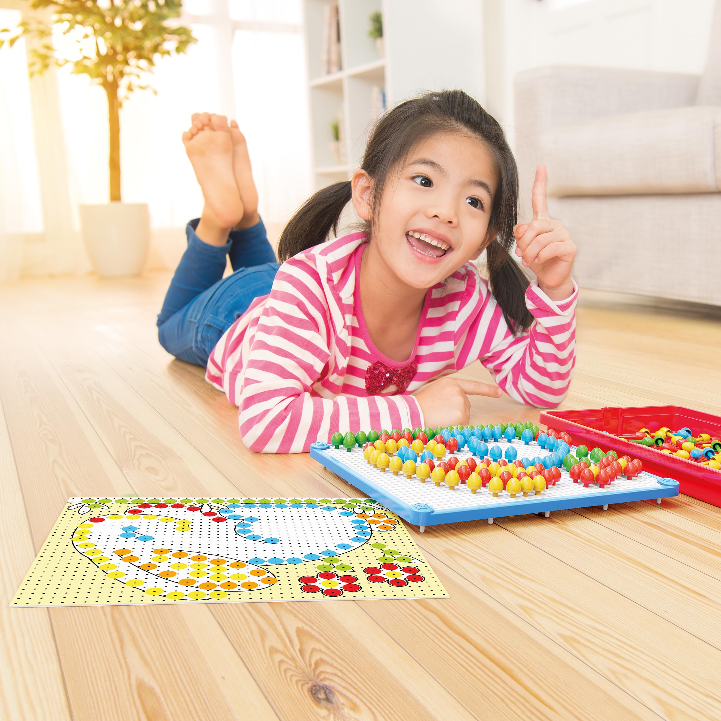 quercetti-fantacolor-portable-jeu-de-mosa-que-cr-ative-150-clous image 3