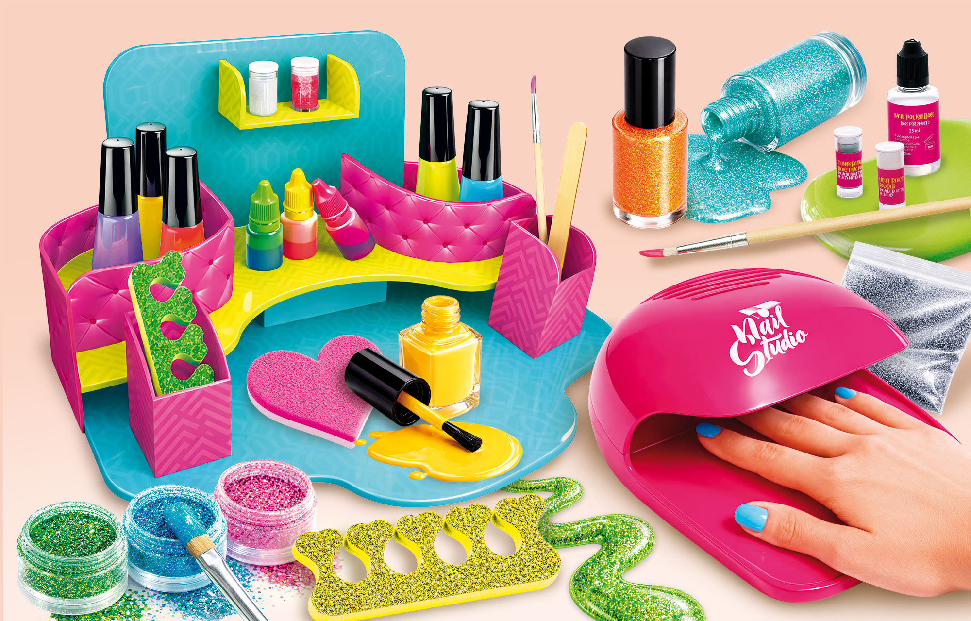 lisciani-i-m-a-genius-super-smalti-e-manicure-kit-vernis-enfant image 2