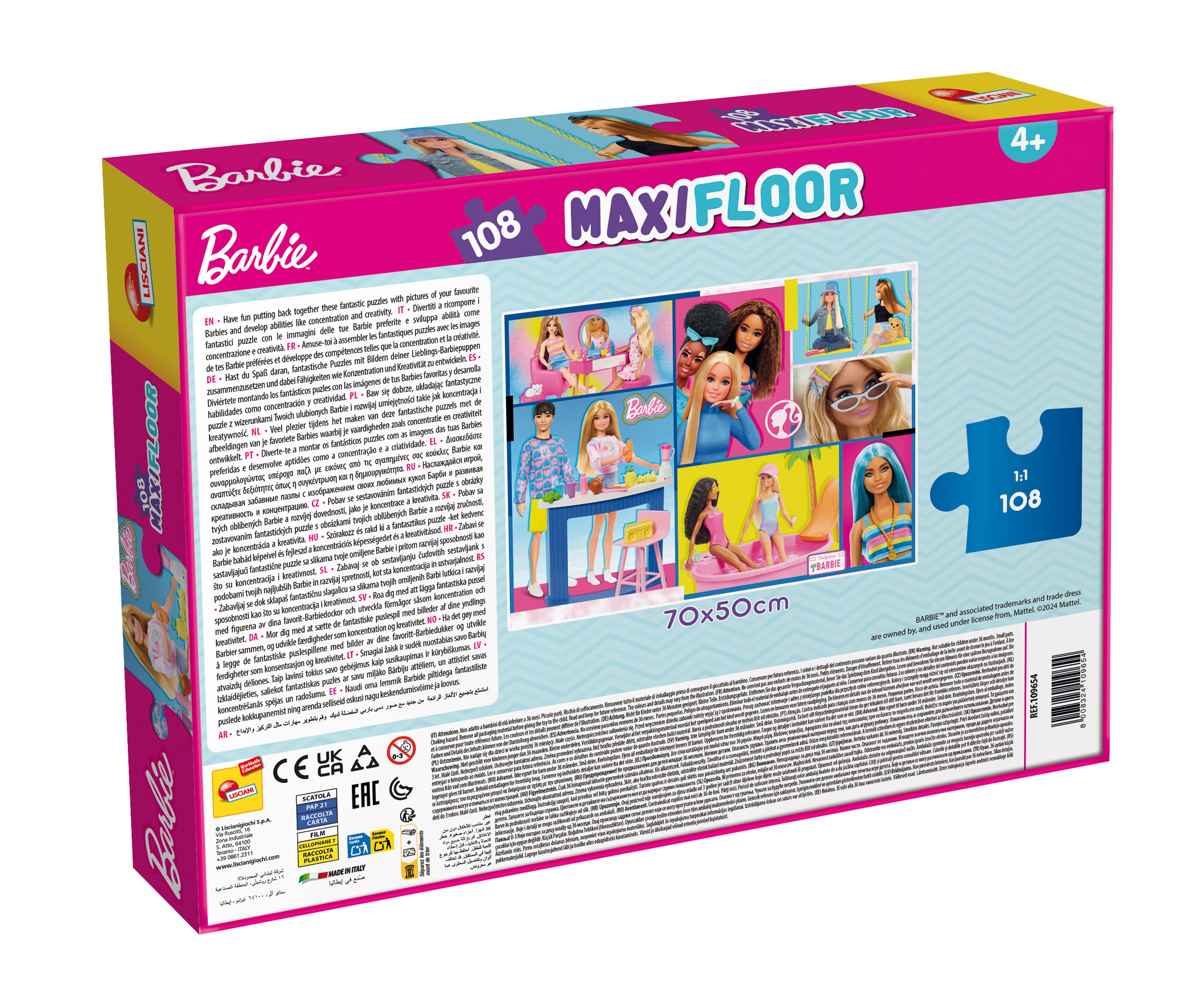 lisciani-barbie-puzzle-maxifloor-108-pi-ces image 3