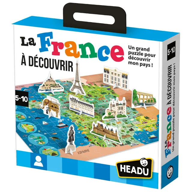 headu-la-france-d-couvrir-puzzle-g-ant-108-pi-ces-25-monuments-3d image 1