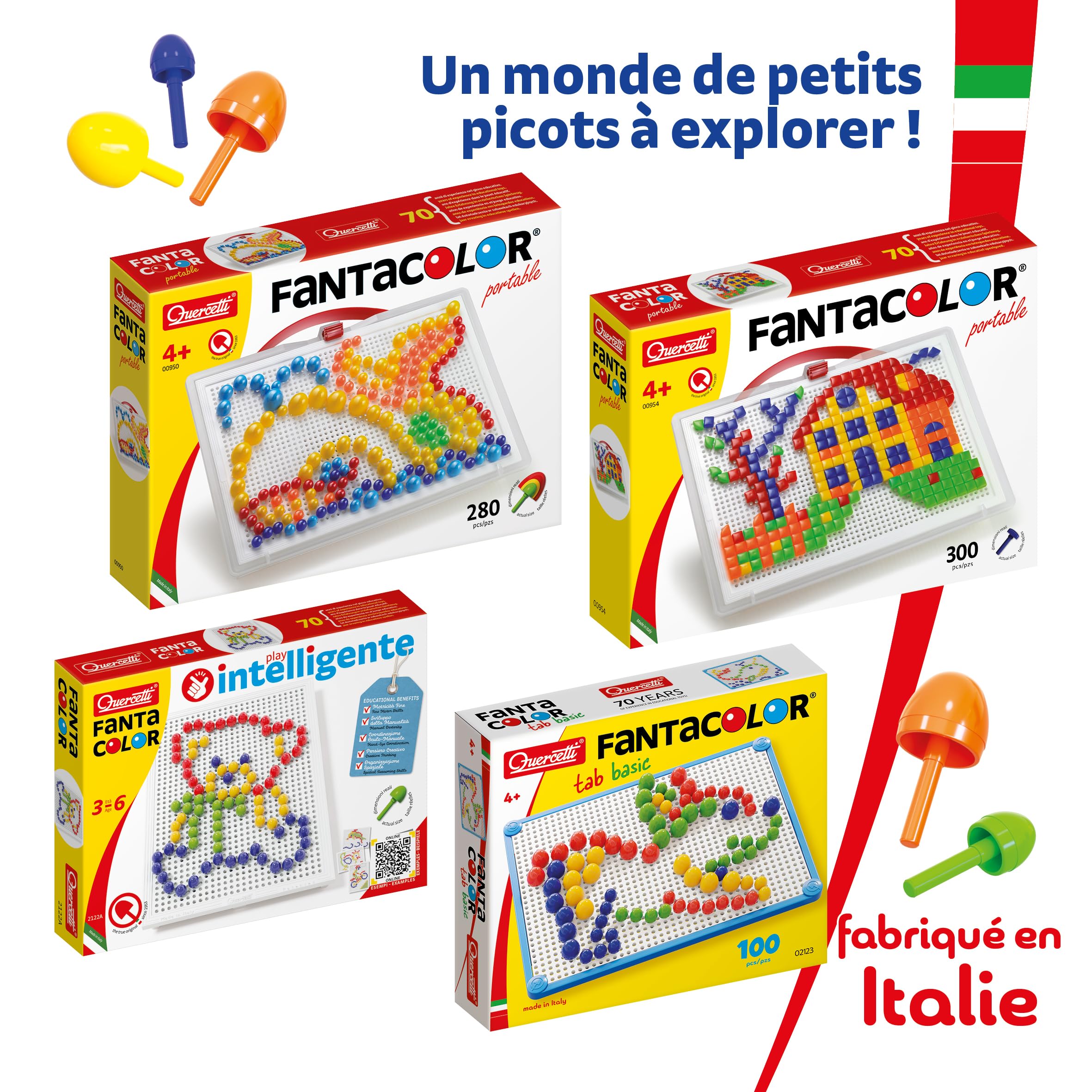 quercetti-fantacolor-portable-00922-mosa-que-150-pions-4-ans image 6