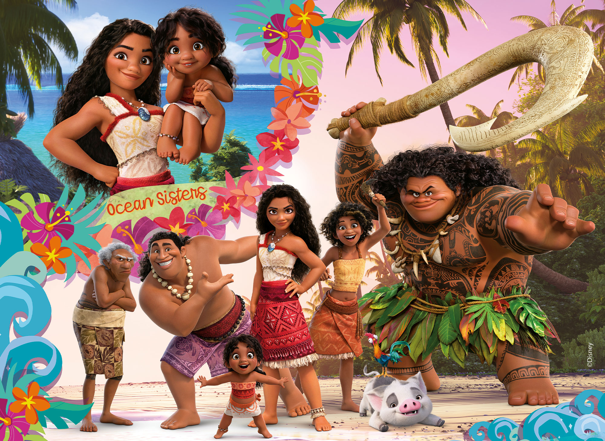 lisciani-disney-puzzle-maxifloor-4-x-48-vaiana-2 image 2