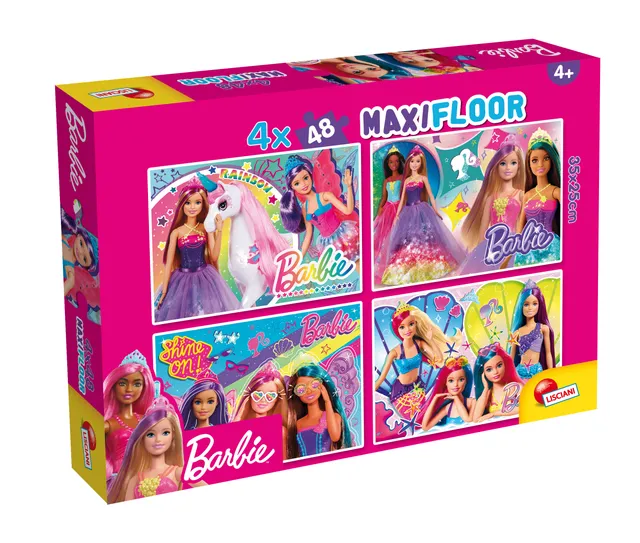 lisciani-barbie-puzzle-maxifloor-4-x-48-pi-ces image 1