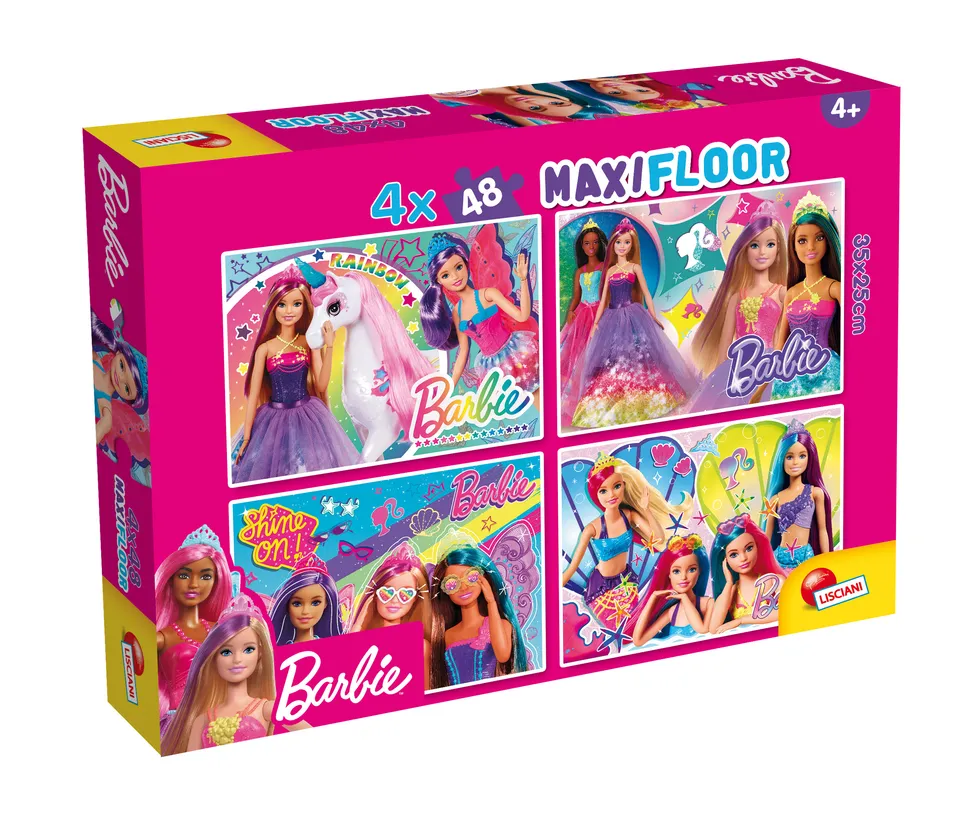 lisciani-barbie-puzzle-maxifloor-4-x-48-pi-ces image 1