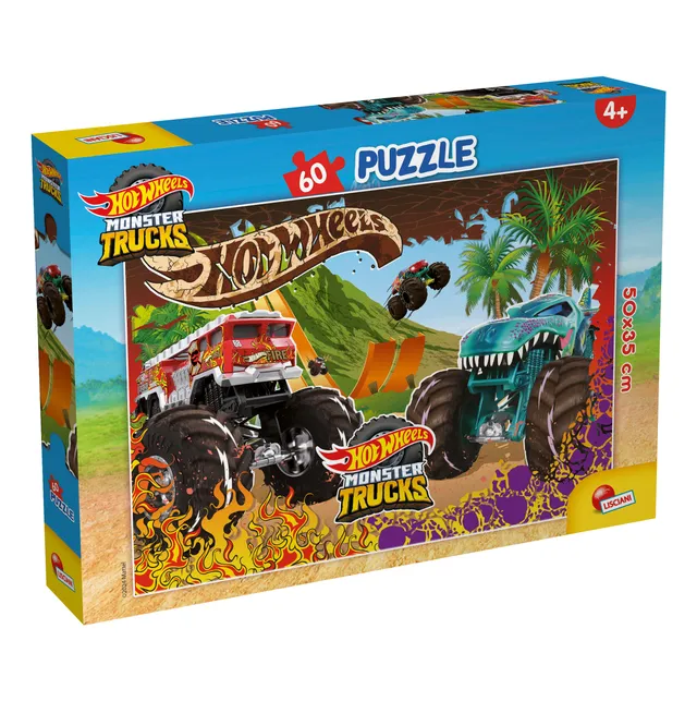 lisciani-hot-wheels-puzzle-plus-60-monster-trucks image 1