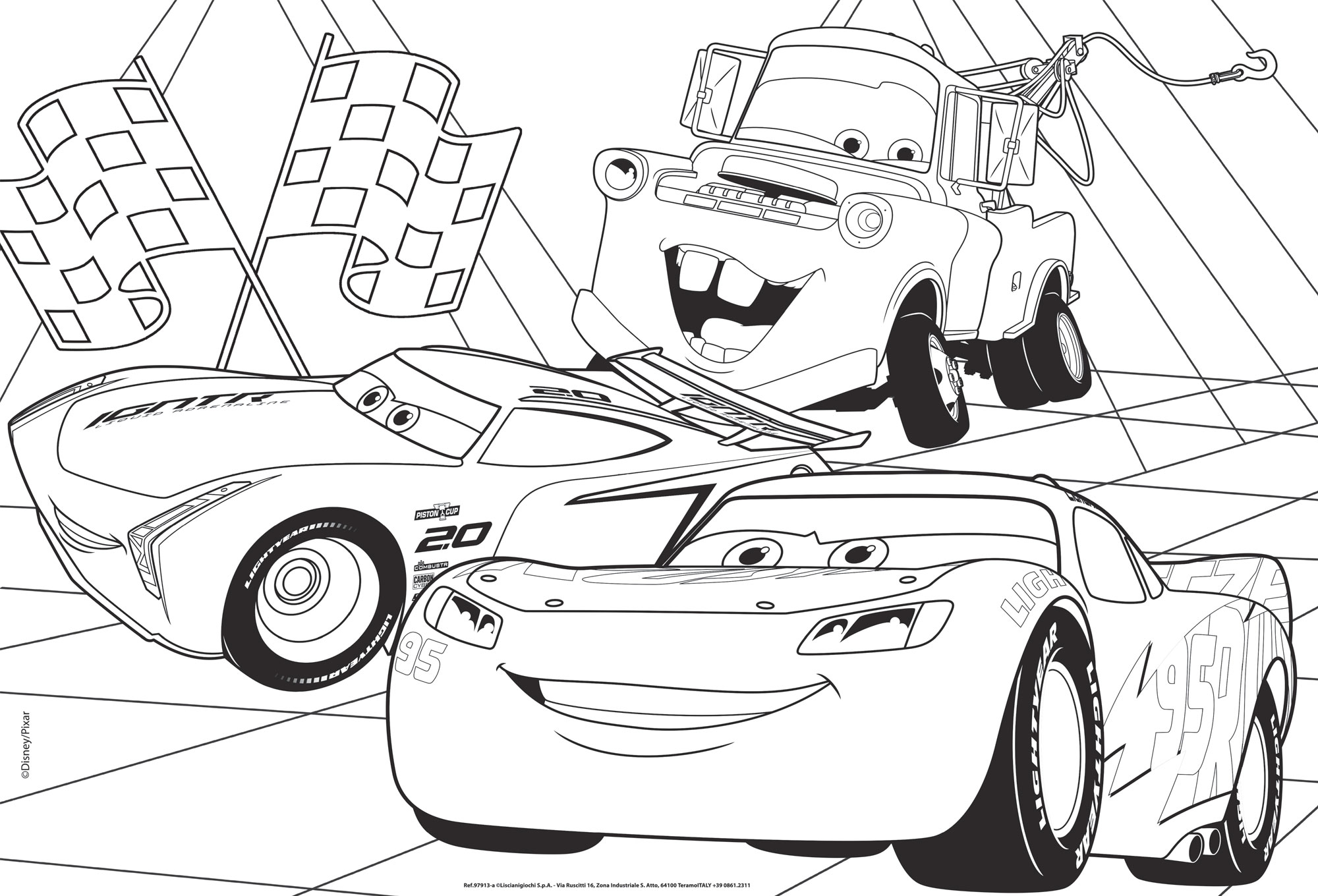 lisciani-disney-puzzle-double-face-maxi-floor-2x60-cars image 5