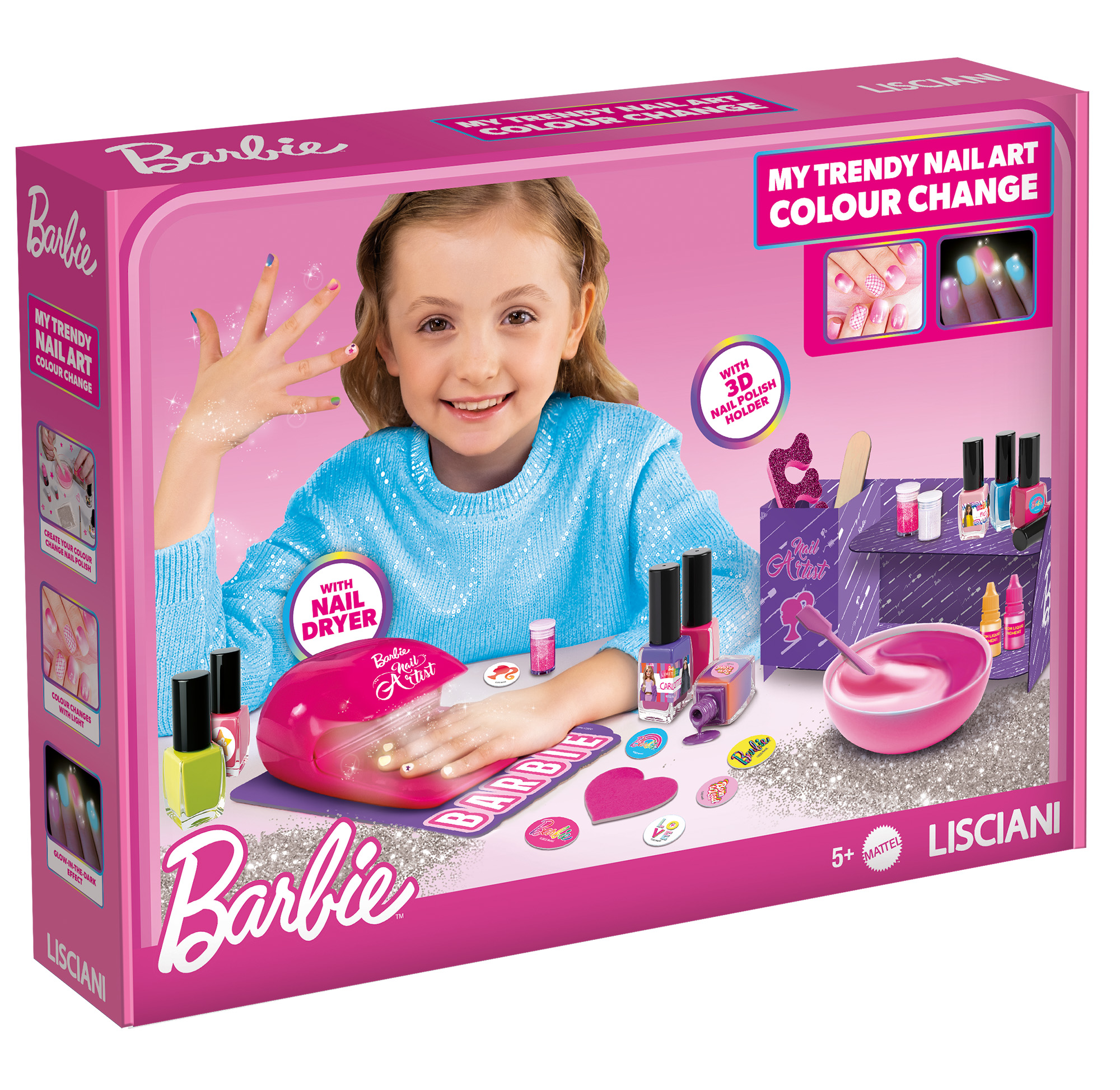 lisciani-barbie-my-trendy-nail-art-colour-change-kit-vernis-enfant image 1