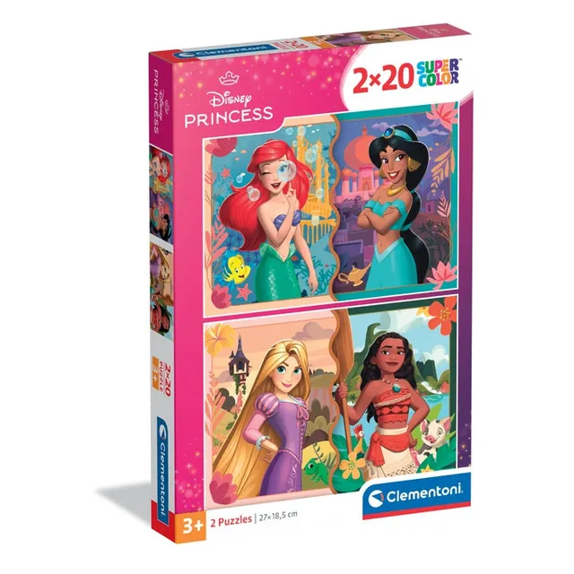 clementoni-disney-princess-2-puzzles-20-pi-ces image 1