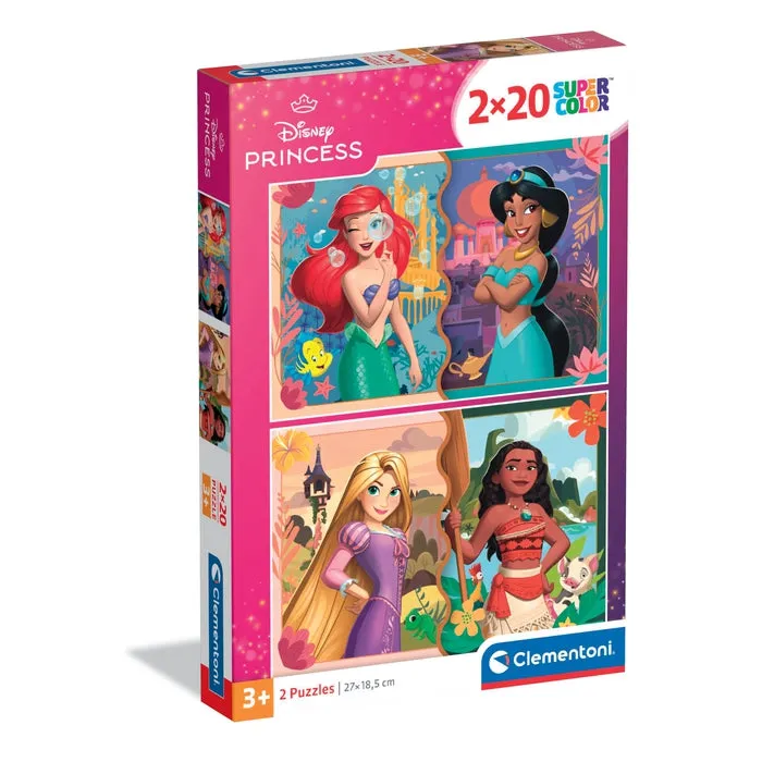 clementoni-disney-princess-2-puzzles-20-pi-ces image 1
