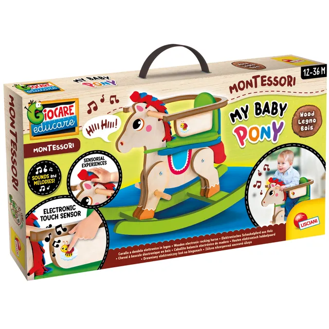 lisciani-montessori-wood-my-baby-pony-cheval-bascule image 1