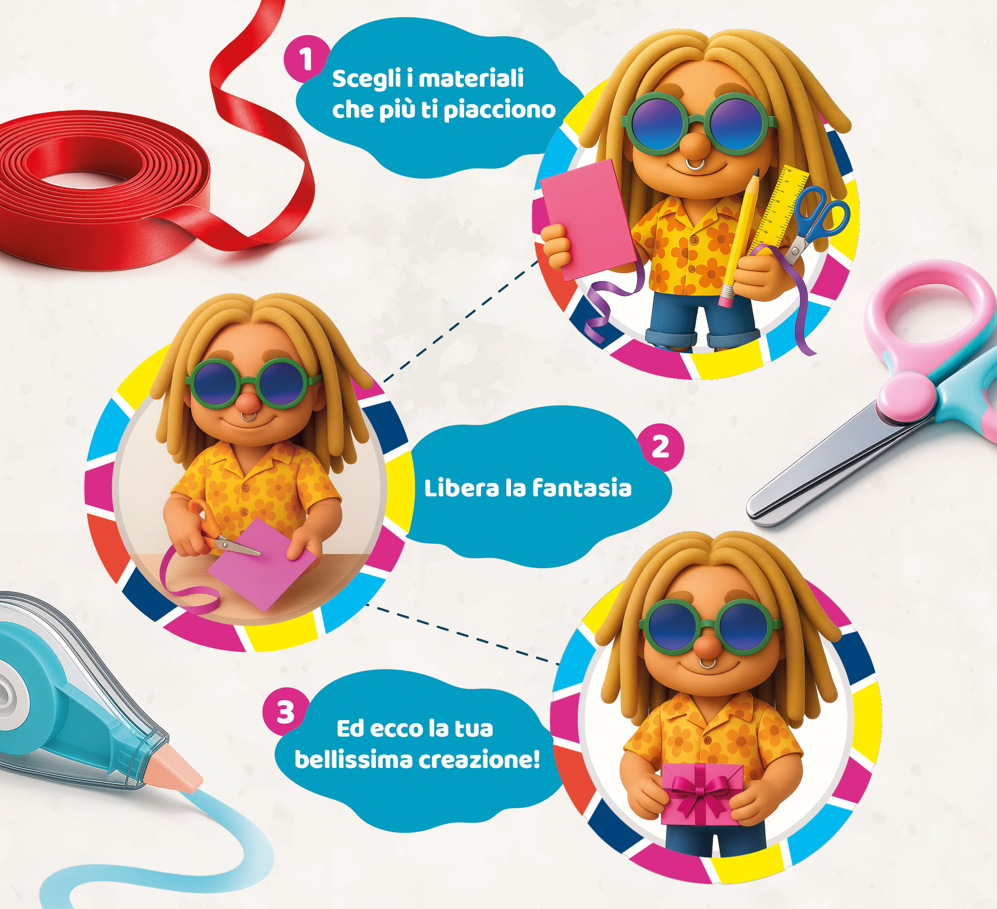 lisciani-i-m-a-genius-strips-and-create-kit-cr-atif-bandes-et-quilling image 3