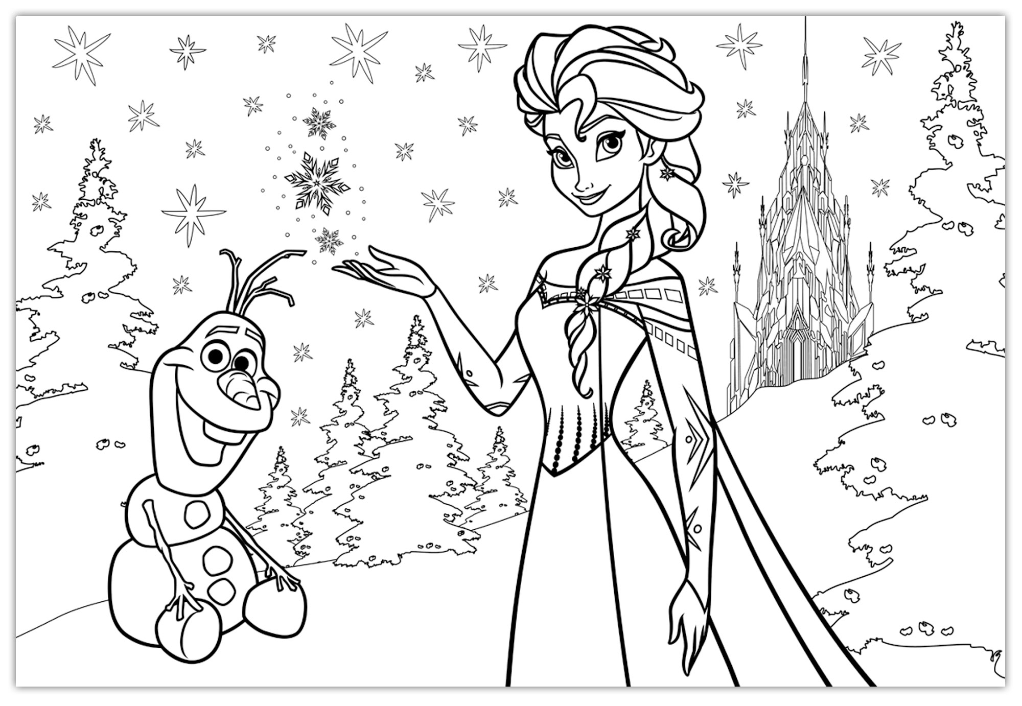 lisciani-disney-frozen-puzzle-double-face-plus-108-pi-ces-mes-amis-puzzle-colori image 3