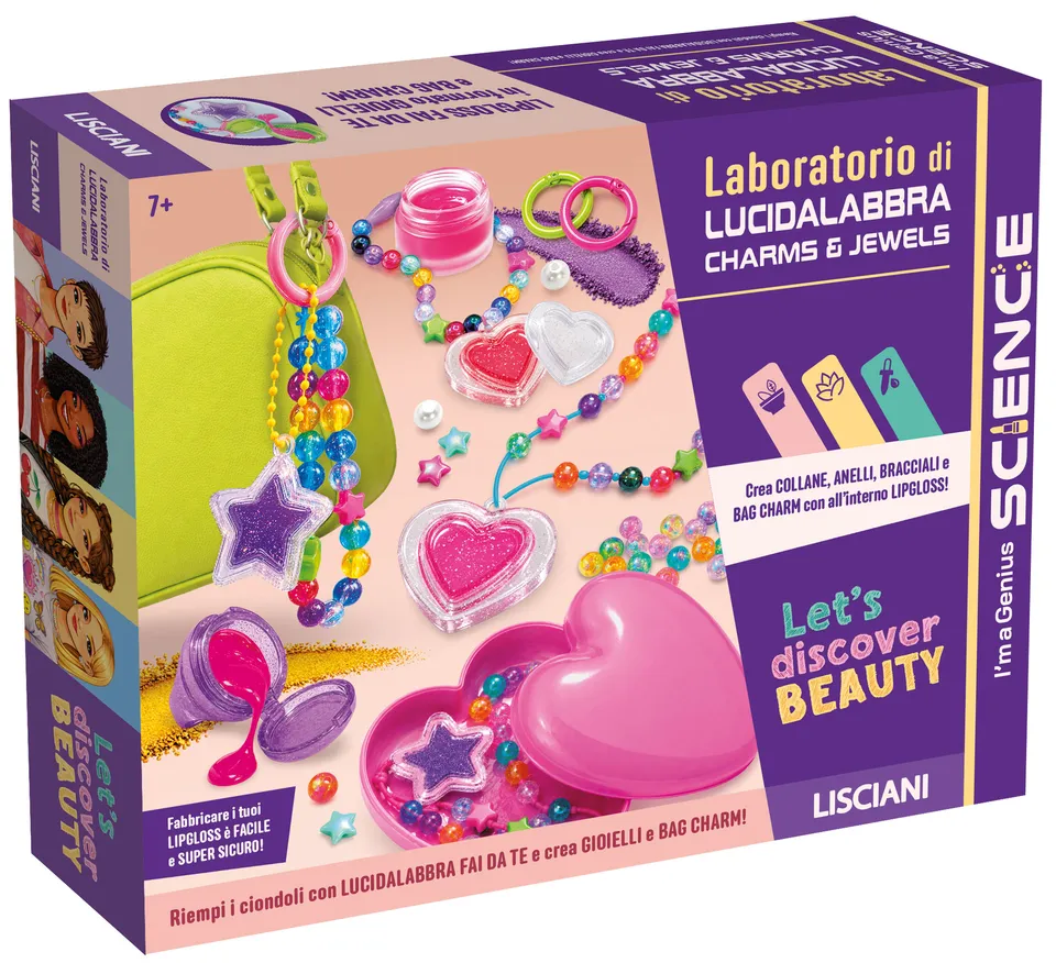 lisciani-i-m-a-genius-laboratorio-di-lucidalabbra-charms-jewels-bijoux-lipgloss- image 1