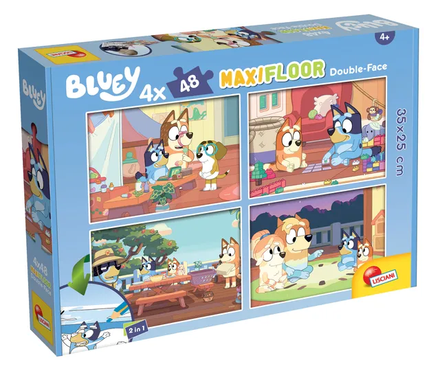lisciani-bluey-puzzle-double-face-maxi-floor-4-x-48-pi-ces image 1