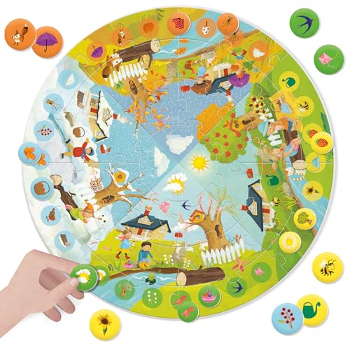 headu-giant-round-puzzle-seasons-puzzle-ducatif-saisons-3-5-ans image 6