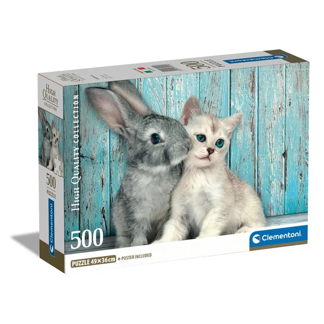 clementoni-cat-bunny-puzzle-adulte-500-pi-ces-49-x-36-cm image 1
