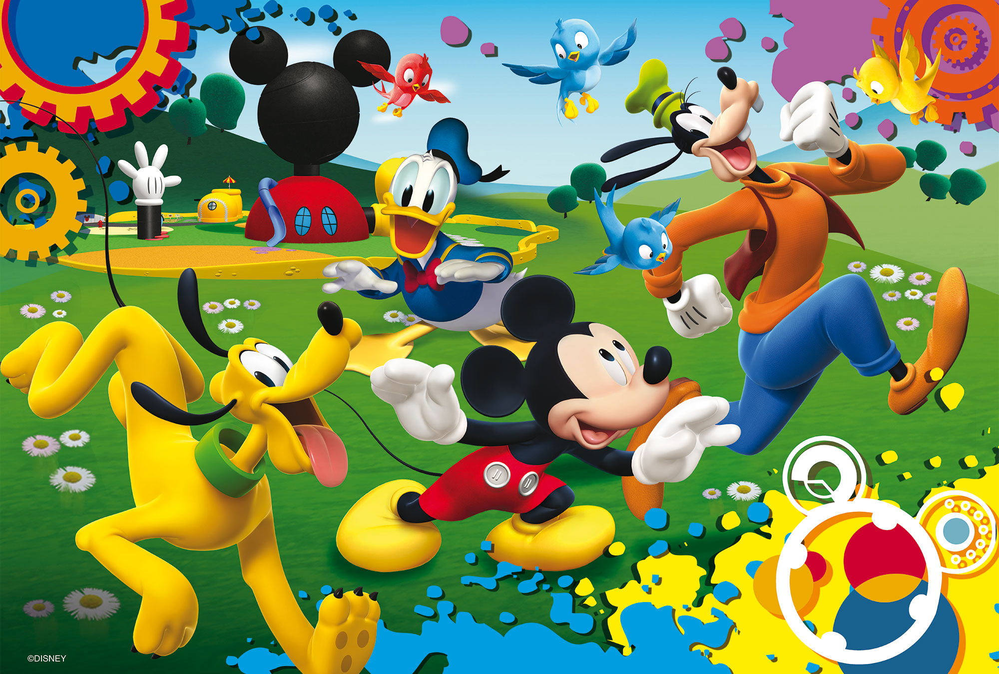 lisciani-disney-puzzle-double-face-maxifloor-4-x-48-mickey image 3