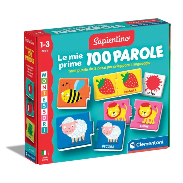 clementoni-montessori-mes-premiers-100-mots-puzzle-langage-1-3-ans image 1