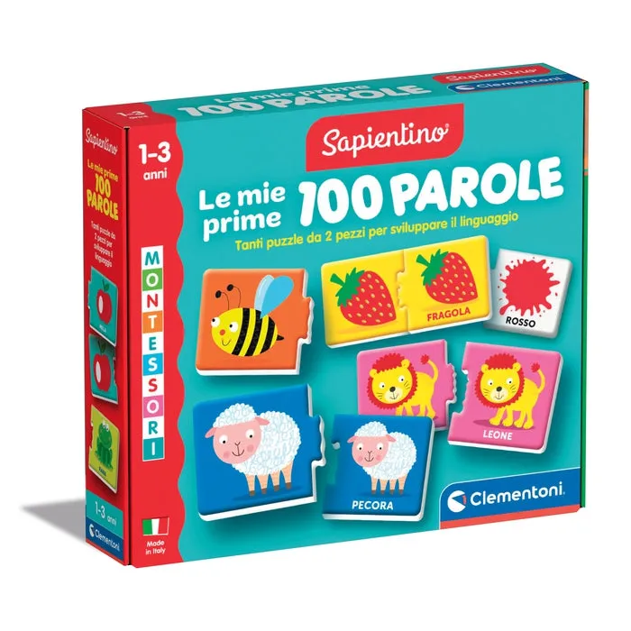clementoni-montessori-mes-premiers-100-mots-puzzle-langage-1-3-ans image 1