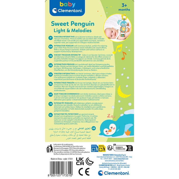 clementoni-baby-sweet-penguin-light-melodies-hochet-lumineux-musical image 5