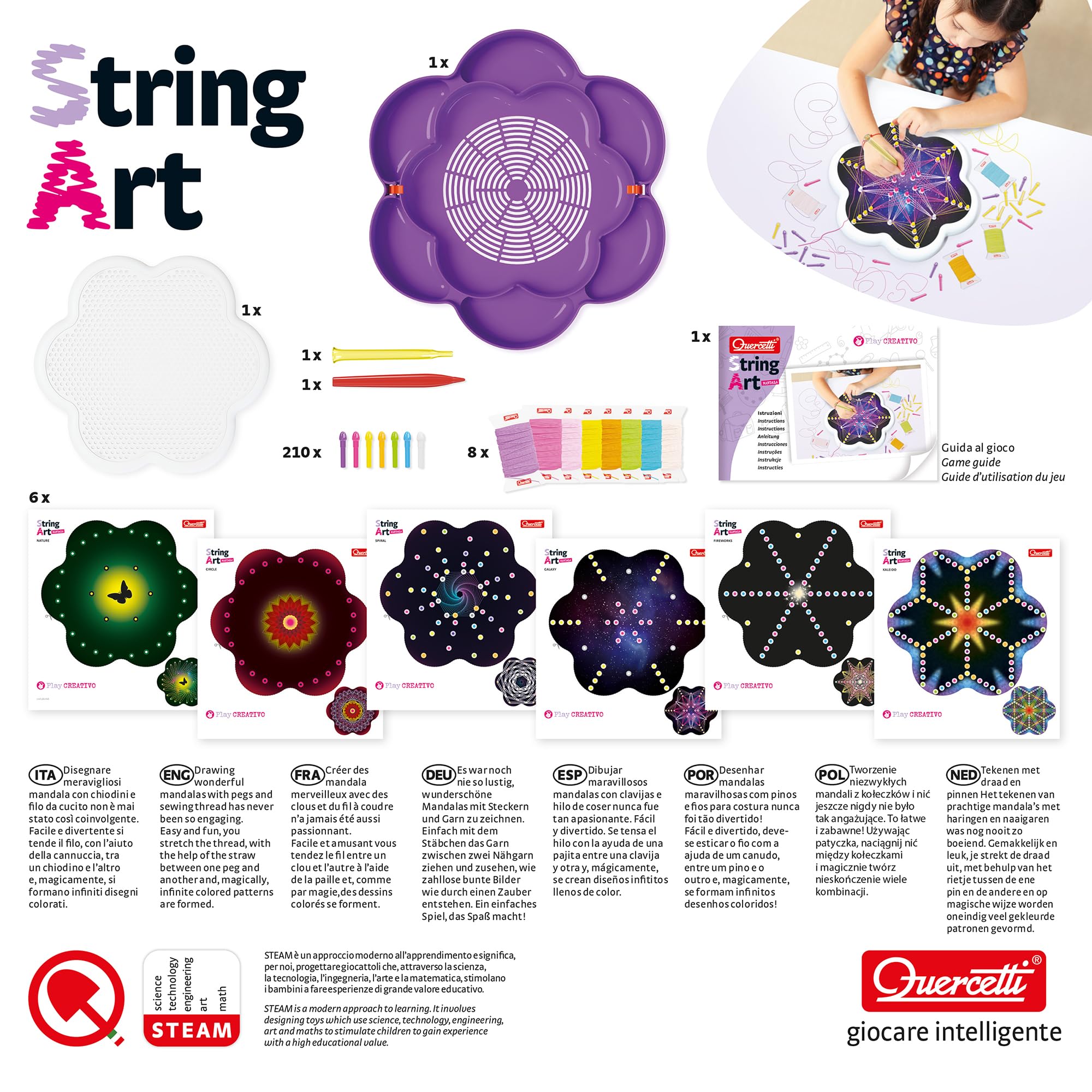quercetti-string-art-mandala-2850-kit-tissage-enfant-5-ans image 5